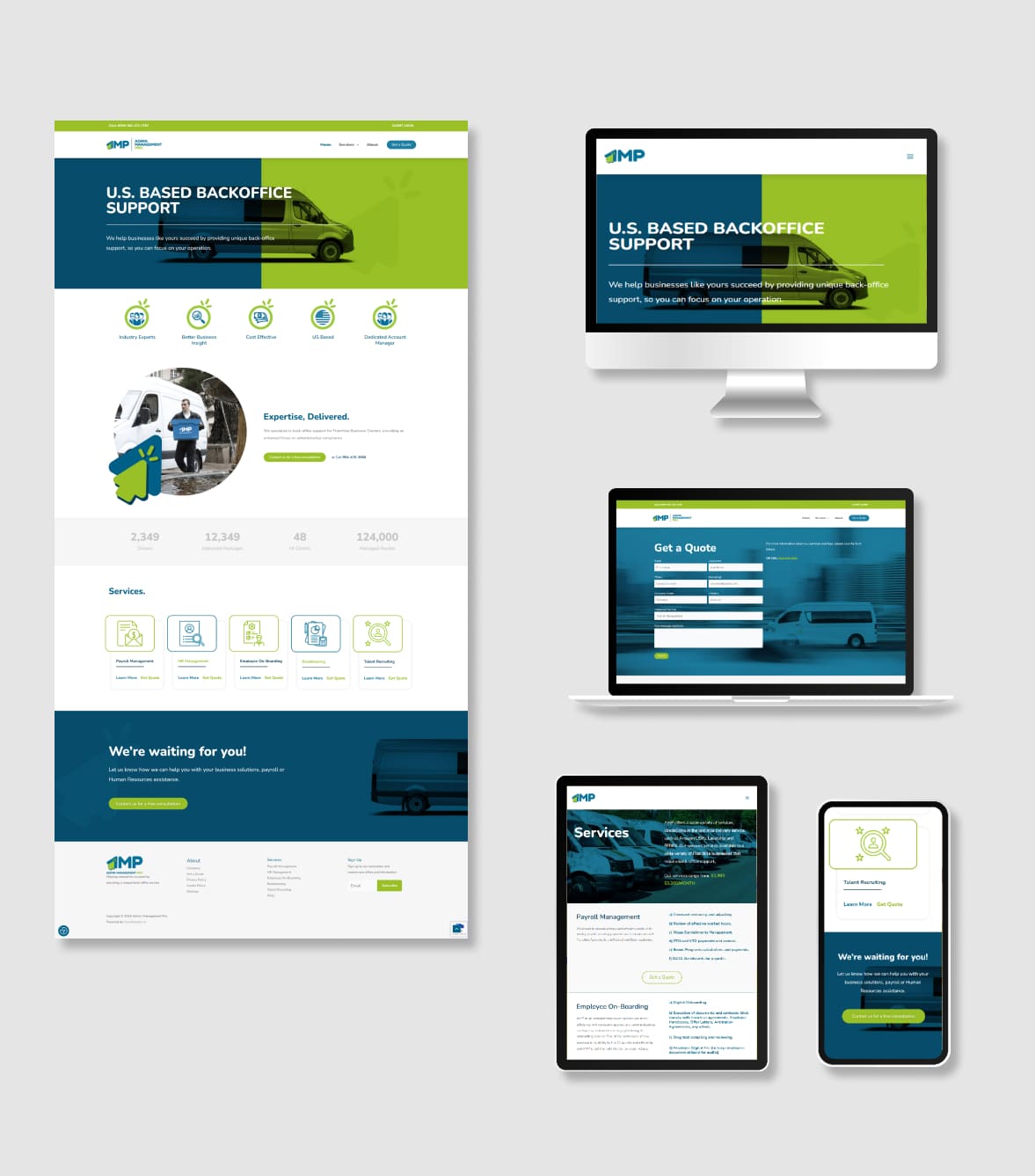 Admin Management Pro Website Design & Development