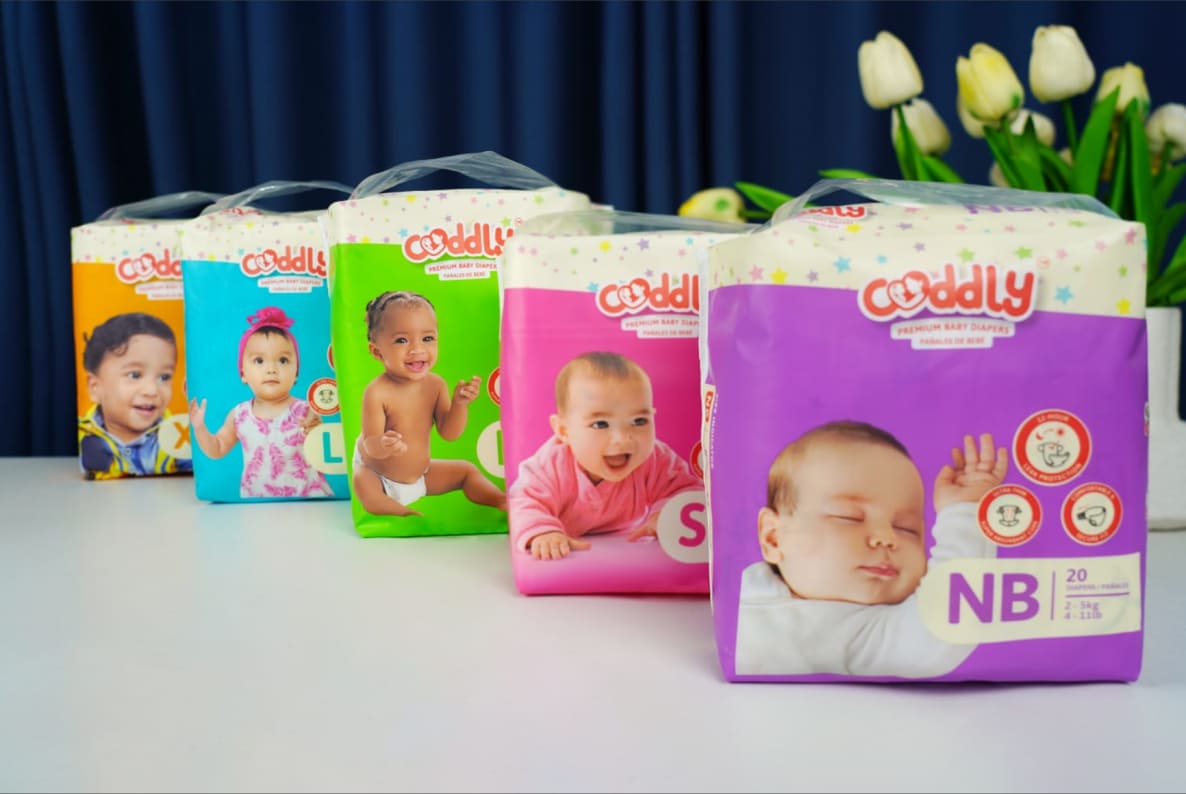 Cuddly Diapers Packaging Design